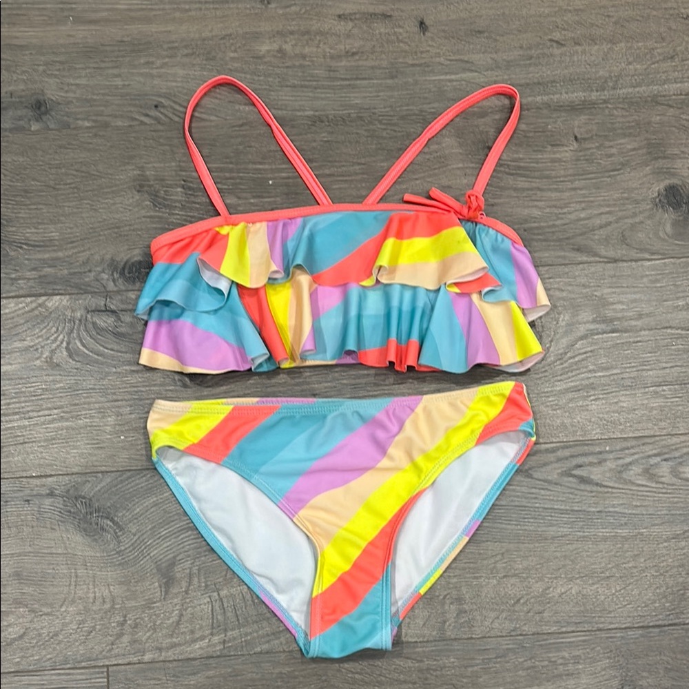 Colorful Kids Swim Bikini Set Size 12